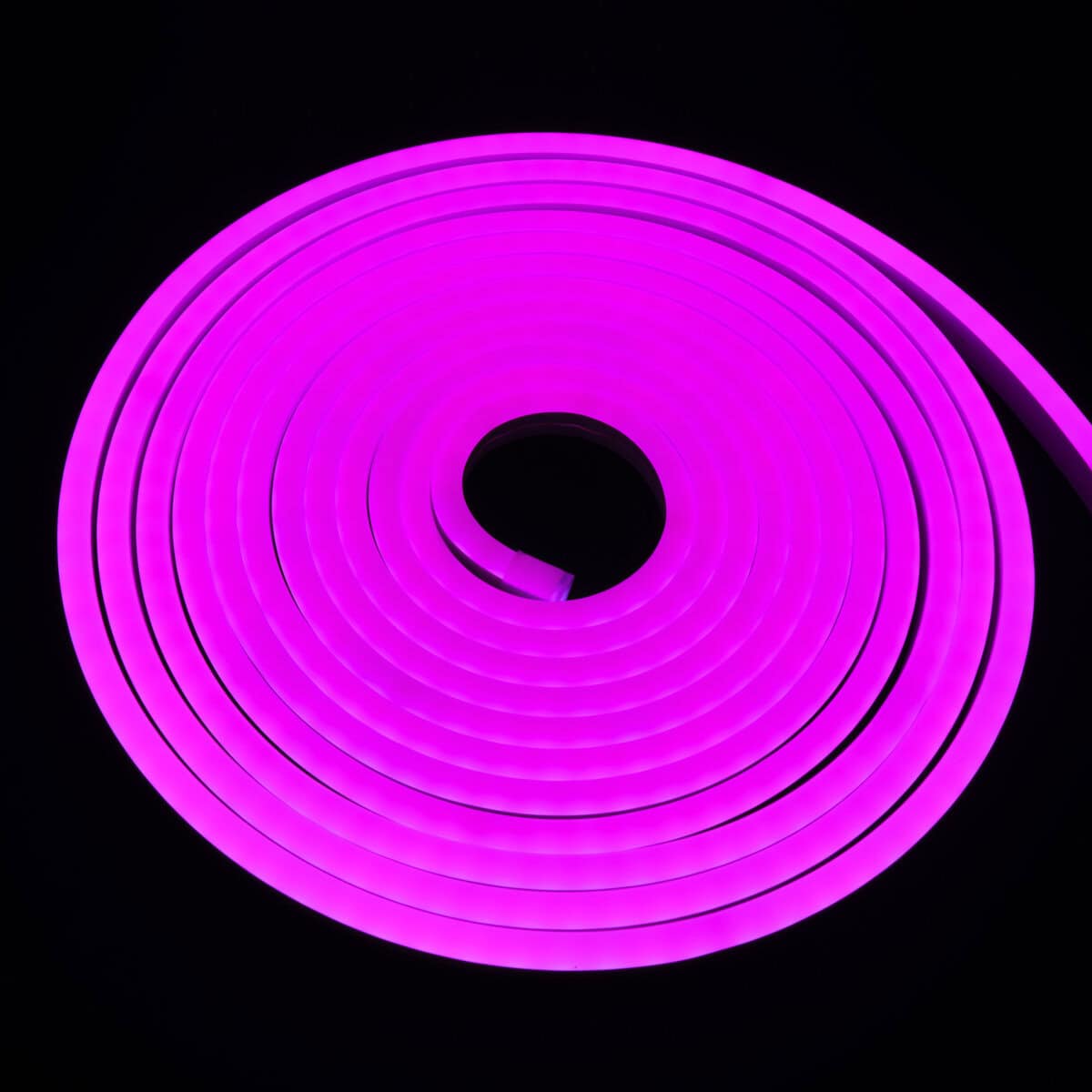 NEON LED Flexible Silicona Violeta, 1CM/Corte, DC12V, 6x12mm