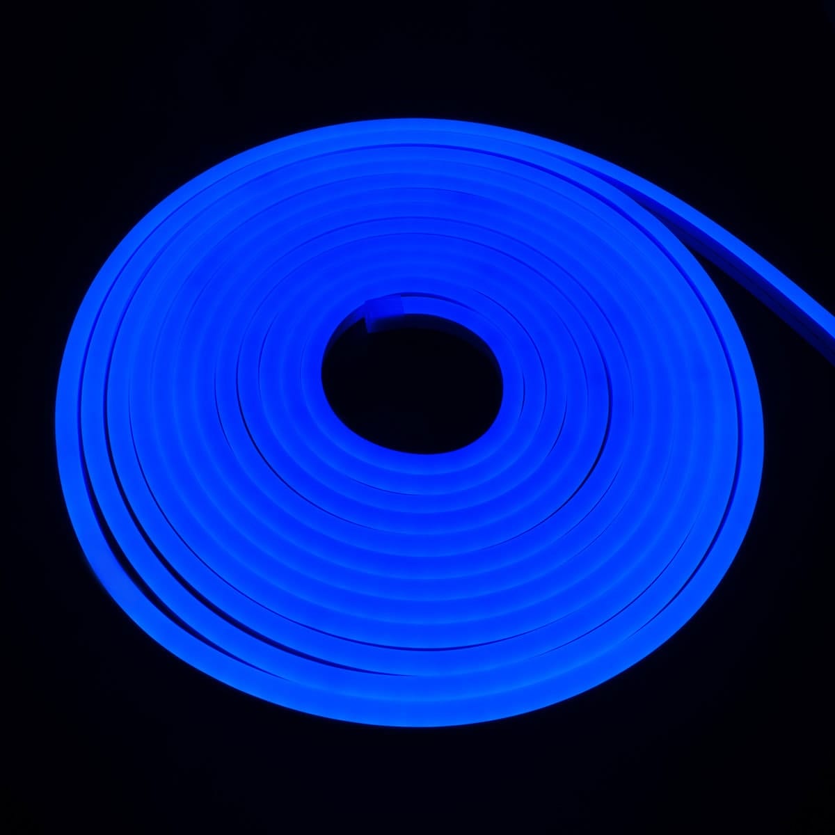 NEON LED Flexible Silicona Azul, 1CM/Corte, DC12V, 6x12mm