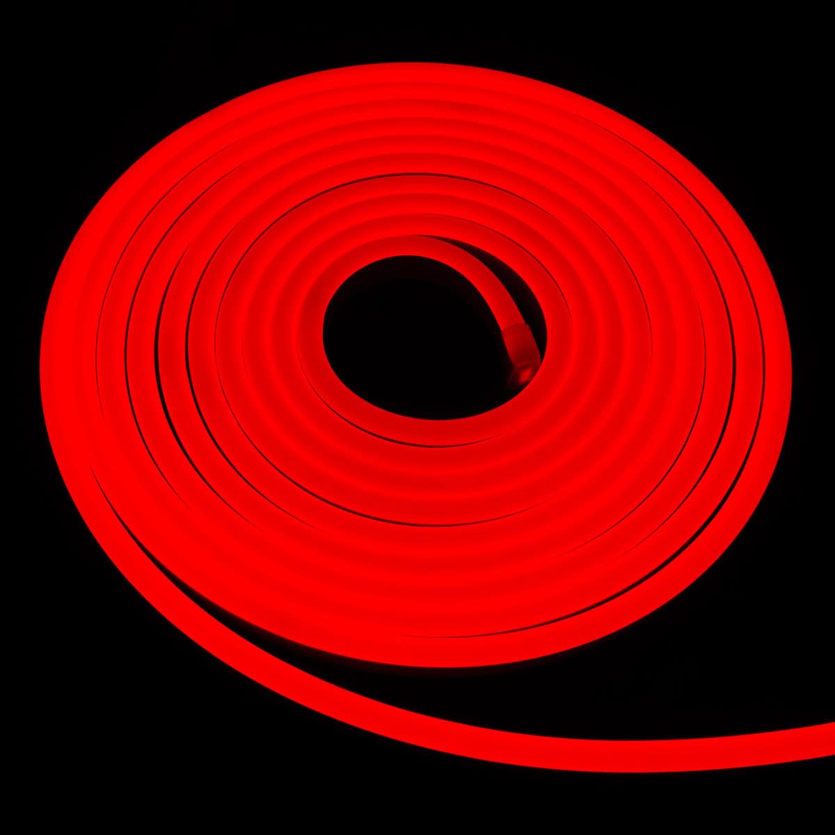 NEON LED Flexible Silicona Rojo, 1CM/Corte, DC12V, 8x16mm