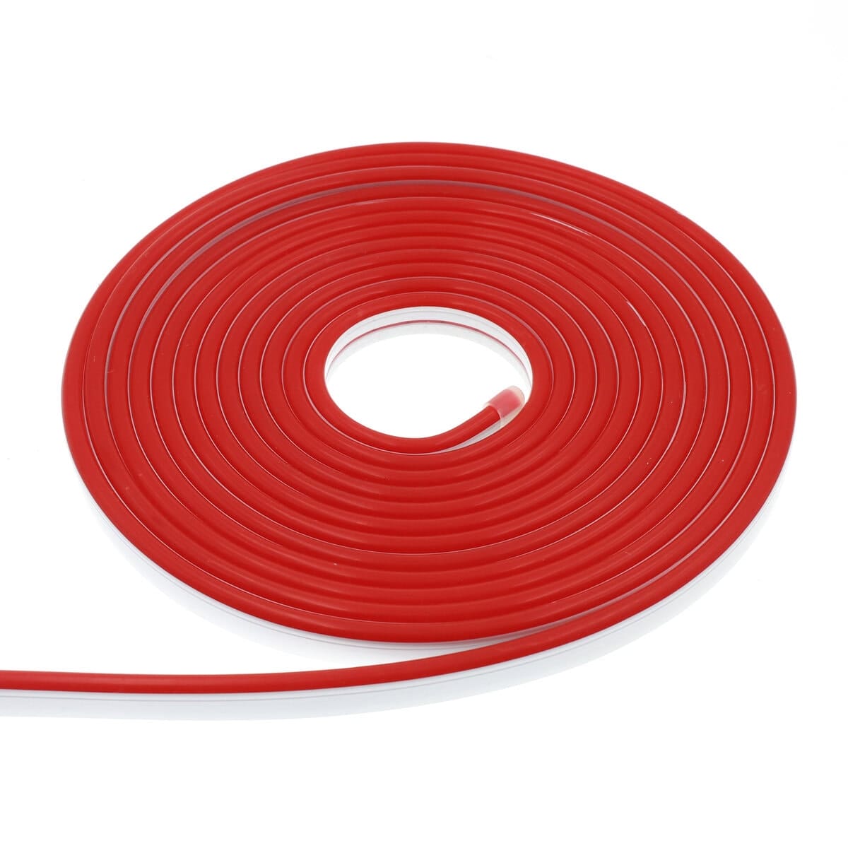 NEON LED Flexible Silicona Rojo, 1CM/Corte, DC12V, 8x16mm - Imagen 2