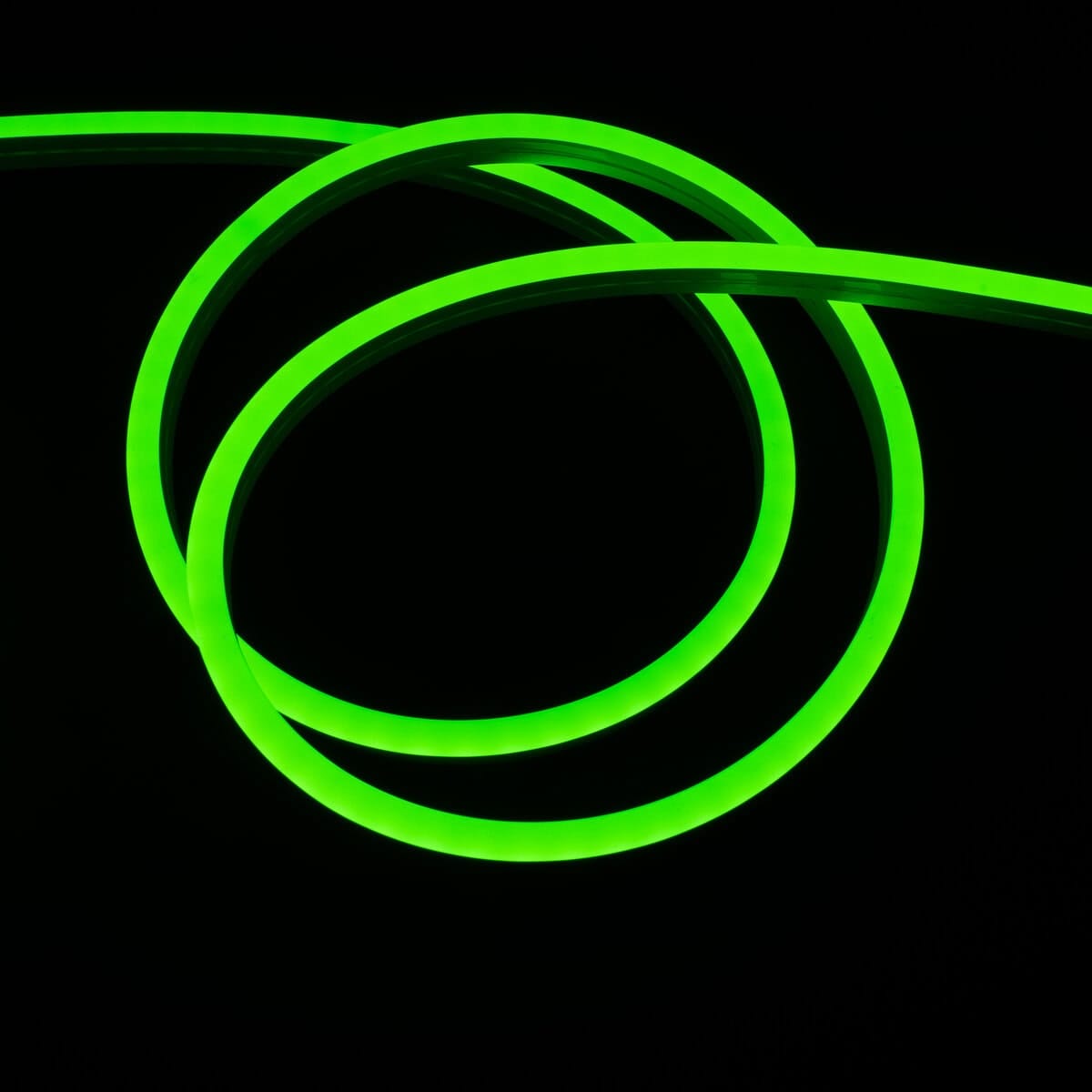 NEON LED Flexible Silicona Verde, 1CM/Corte, DC12V, 8x16mm - Imagen 3