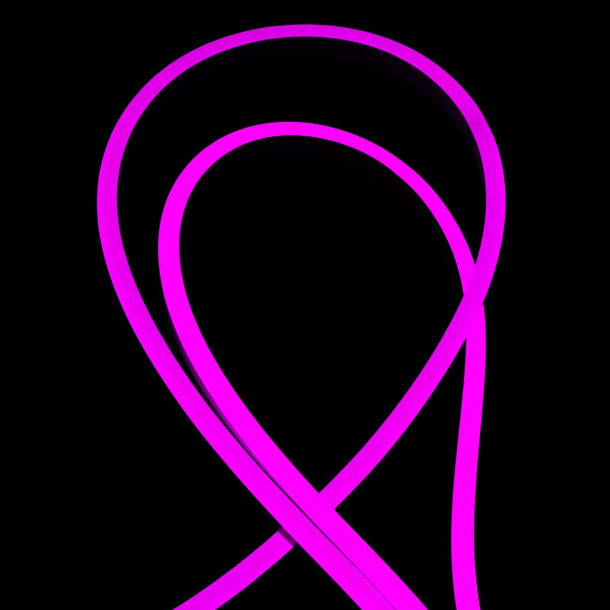 NEON LED Flexible Silicona Violeta, 1CM/Corte, DC12V, 8x16mm - Imagen 3